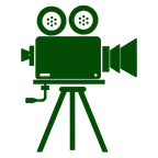 green icon of professional video recorder